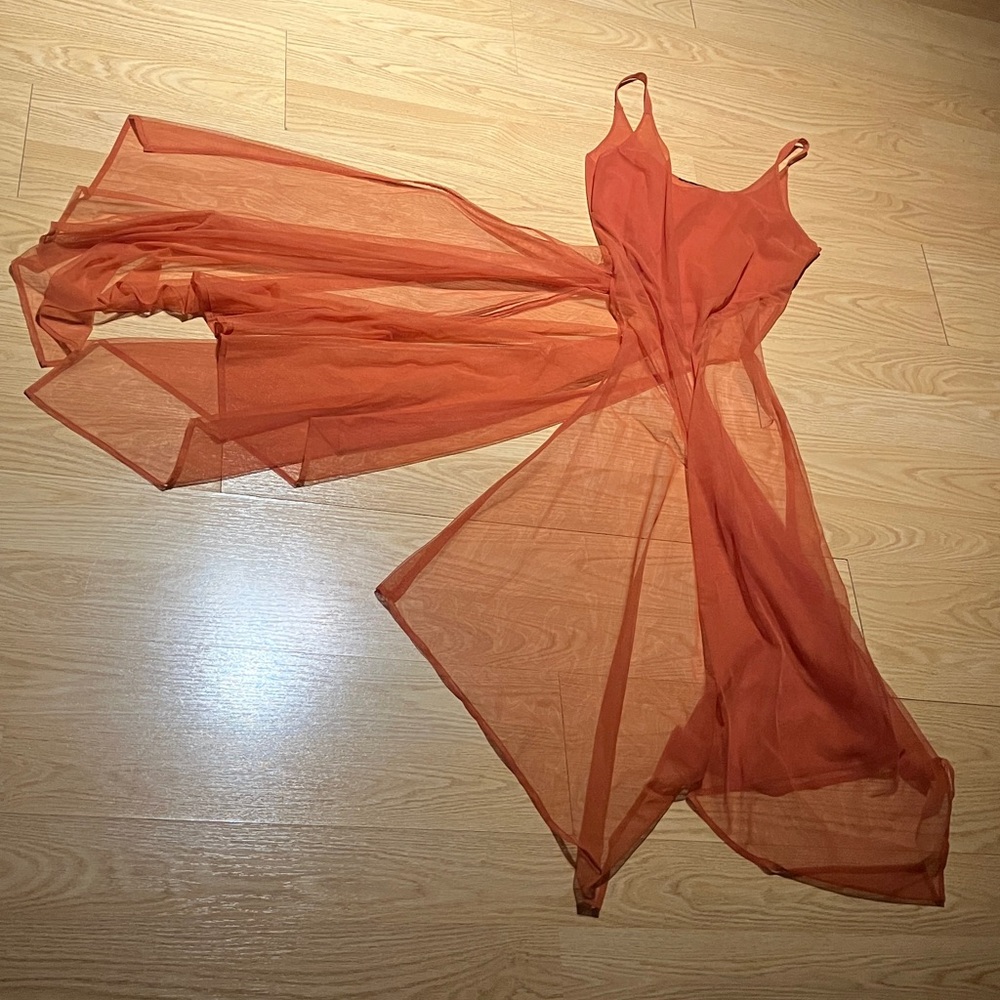 Chic Backless Rust Dress - Picture 6 of 6